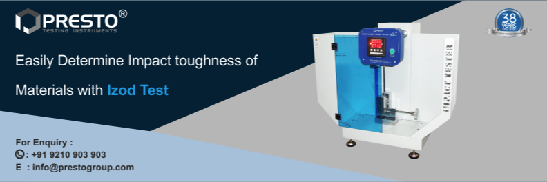 Easily determine impact toughness of materials with Izod test